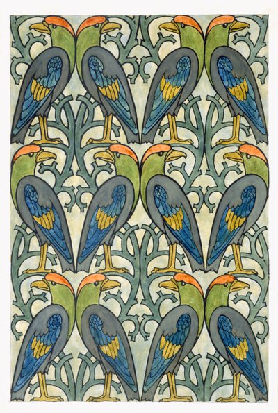 Parrot design by Charles Francis Annesley Voysey
